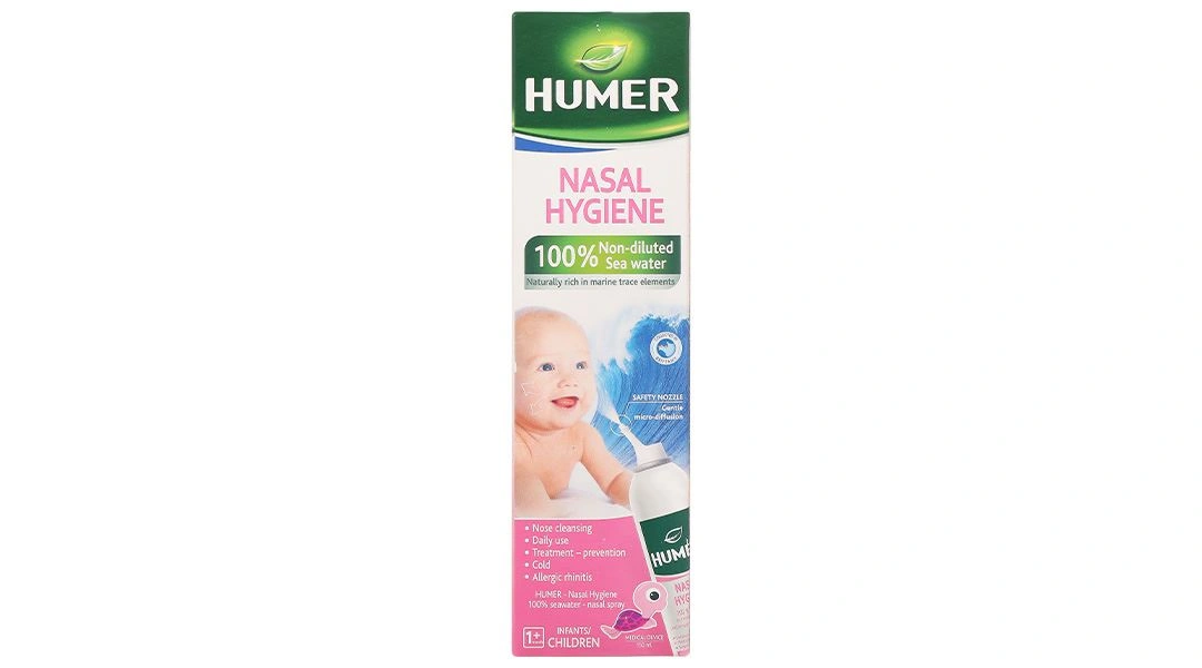 Dung dịch xịt mũi Humer Nasal Hygiene vệ sinh mũi hằng ngày cho bé chai 150ml - 1